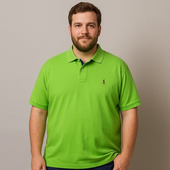 Polo Ralph Lauren Other - Polo Ralph Lauren Men's Lime Green Pima Soft Touch Polo Shirt - Men's 2XLT